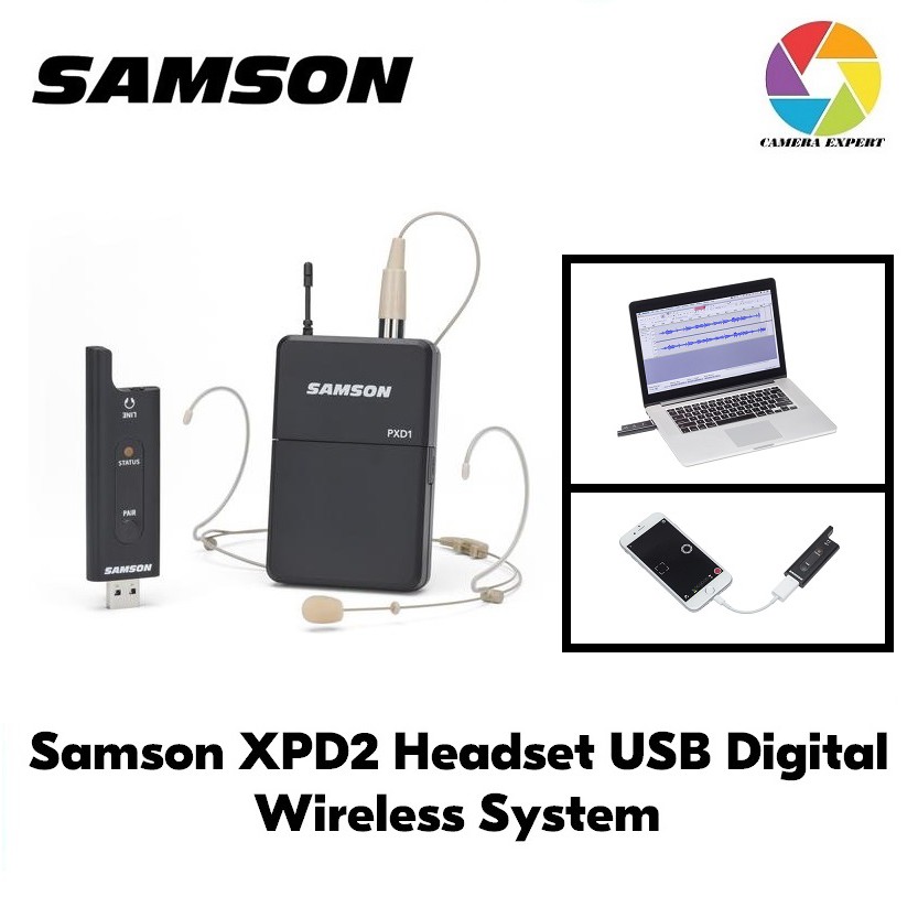 Samson xpd2 headset online usb digital wireless system