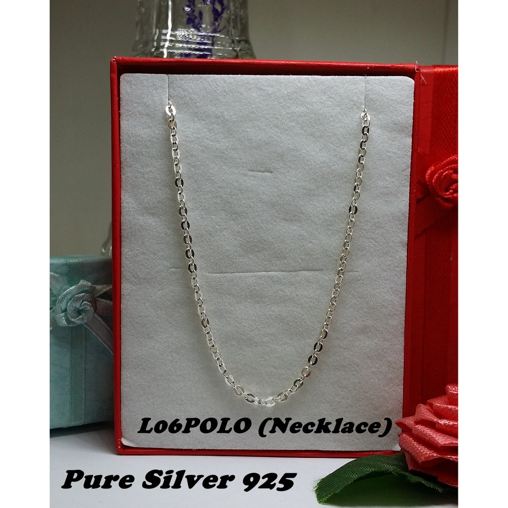 Genuine SILVER 925 Necklace (Rantai Leher Untuk Orang Dewasa)