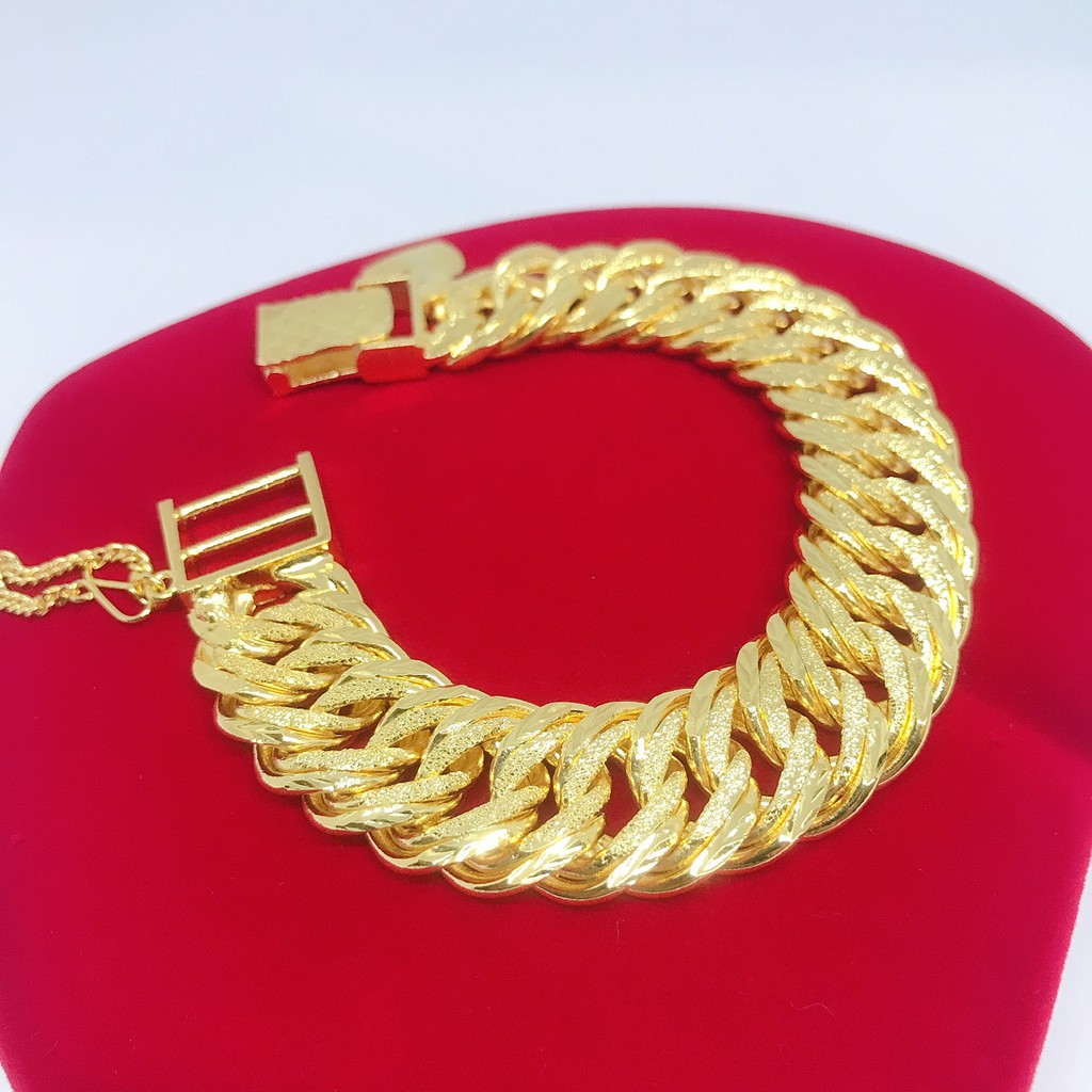 [VJ]Cop916 Bracelet "Lipan" W:0.8cm - 1.9cm PREMIUM 999.9 Bangkok Gold Plated Persist916