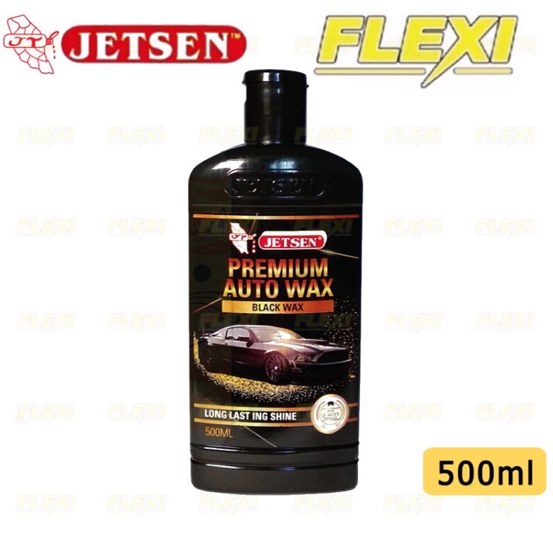 Jetsen Premium Auto Wax Black Wax Long Lasting Shine Heavy Duty Car Polish 500ml FLEXI