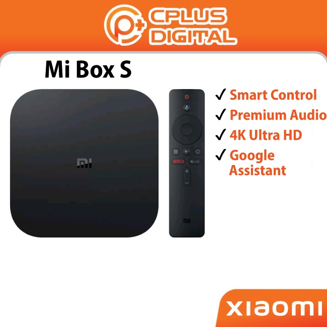 Xiaomi Mi Box S 4K HDR Android TV Box With Google Assistant Media