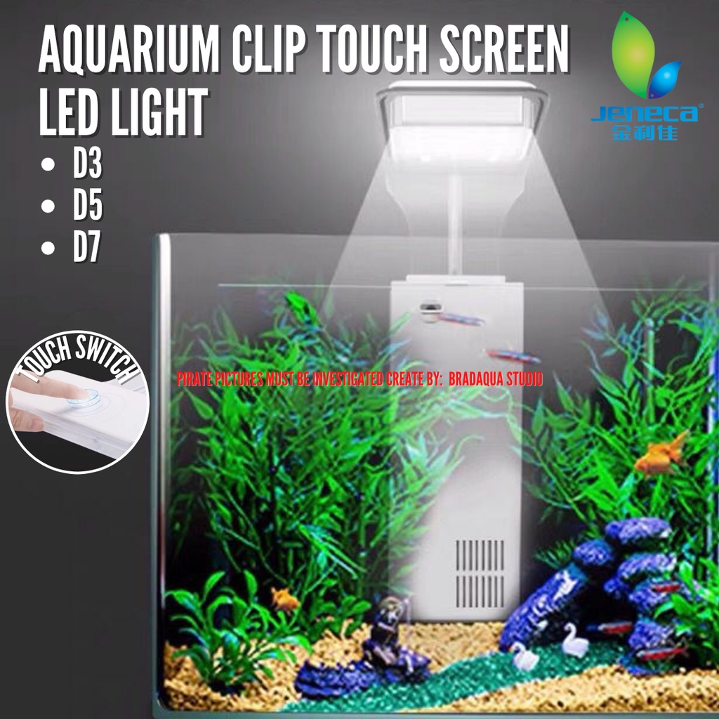 JENECA Aquarium Clip Touch Switch LED Light D3/ D5/ D7 | Shopee Malaysia