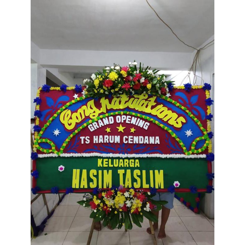 Grand Opening Greeting Board Flower Garland Malaysia