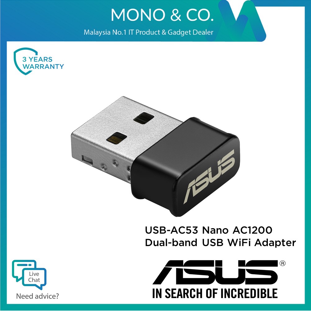 Asus usb ac53 nano не видит 5ггц