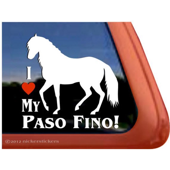 Paso FinoHigh Quality Vinyl Horse Window Decal Sticker