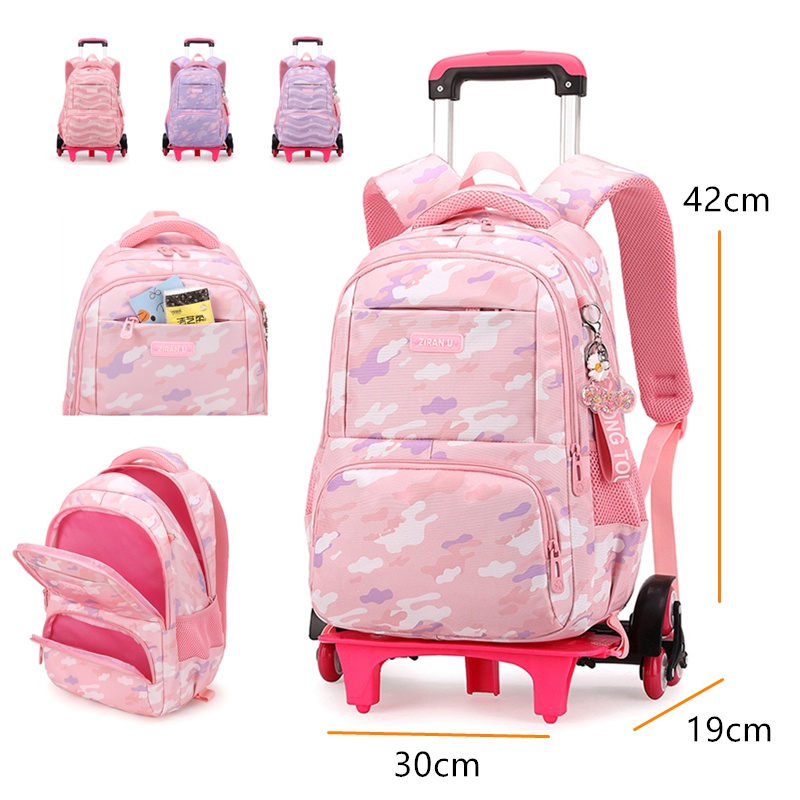 Trolley School Bag Beg Sekolah Roda School Bag Trolley Beroda Girl ...