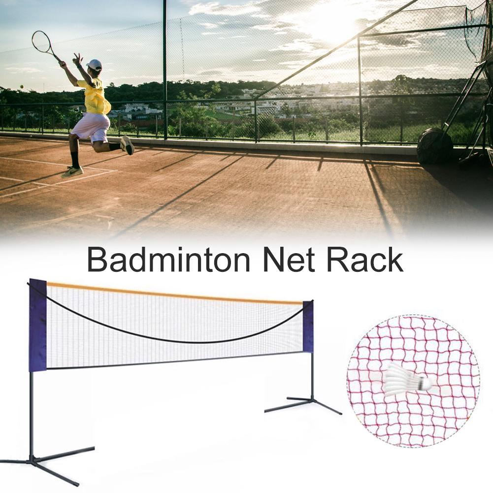 Badminton Net Rack Set Net Outdoor Sport Badminton Tennis Volleyball Net Portable Stand Set Bola