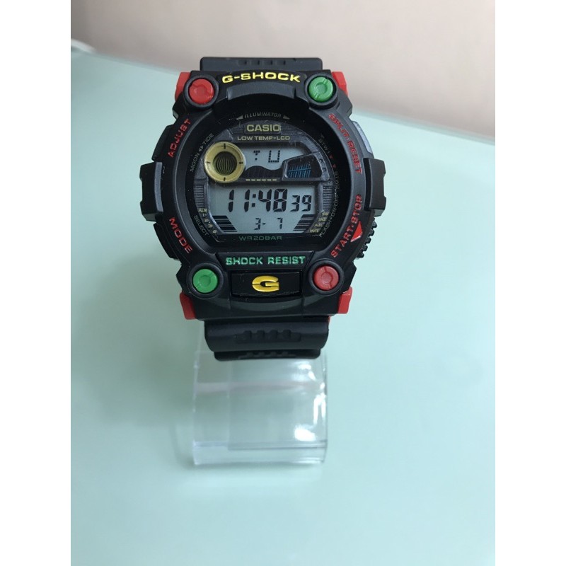 G Shock Mat Moto Rasta G7900a Shopee Malaysia