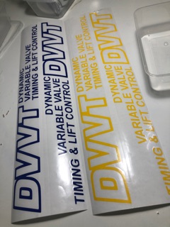 Dvvt car Sticker / Sticker kereta Dvvt / DVVT vinyl 