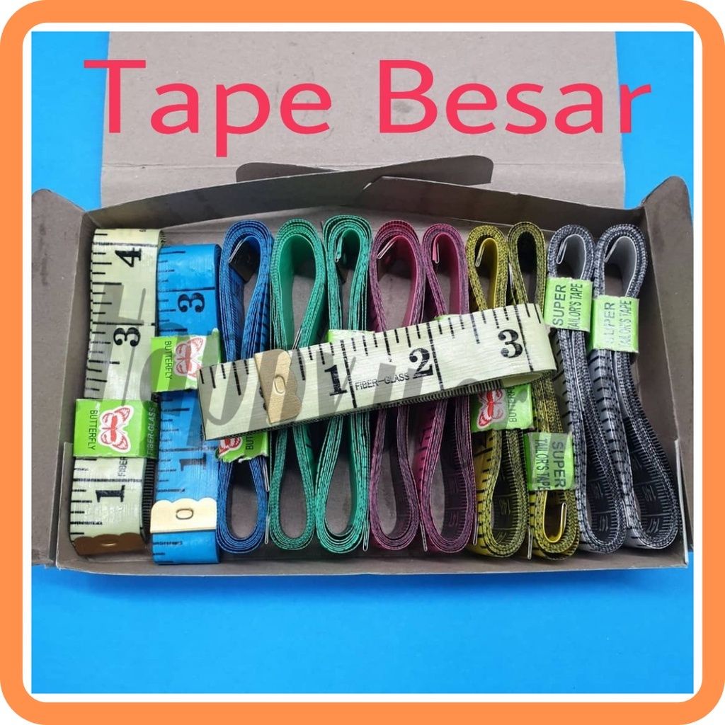 (Box) Tailoring Tape (Big) / Pita Ukur (Besar)(150cm / 60 Inch