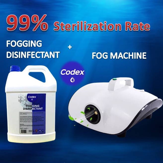 Fog Machine 1200W with 5L Liquid Fogging Disinfectant Full Set | Shopee ...