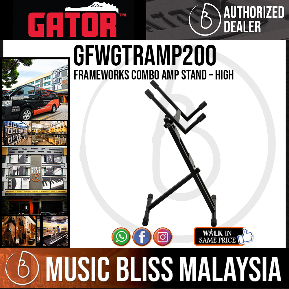 Gator Frameworks Combo Amp Stand High (GFWGTRAMP200) Shopee Malaysia