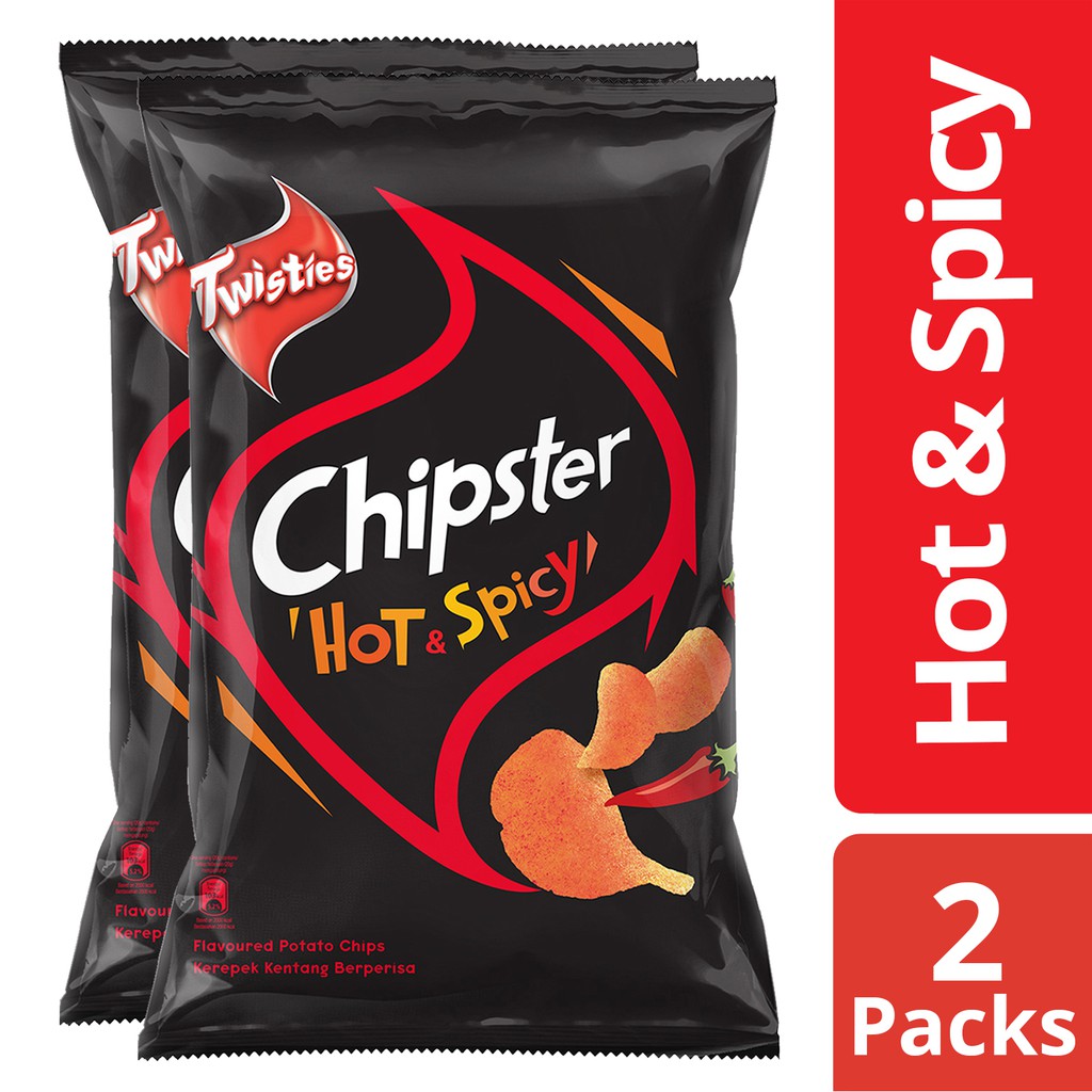 Twisties Chipster Potato Chips Hot & Spicy (160g x 2) | Shopee Malaysia