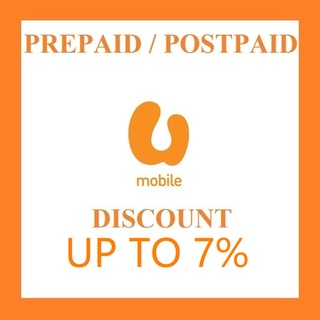 Umobile Topup U Mobile Topup & Bill Payment Up To 7% Minimum RM5