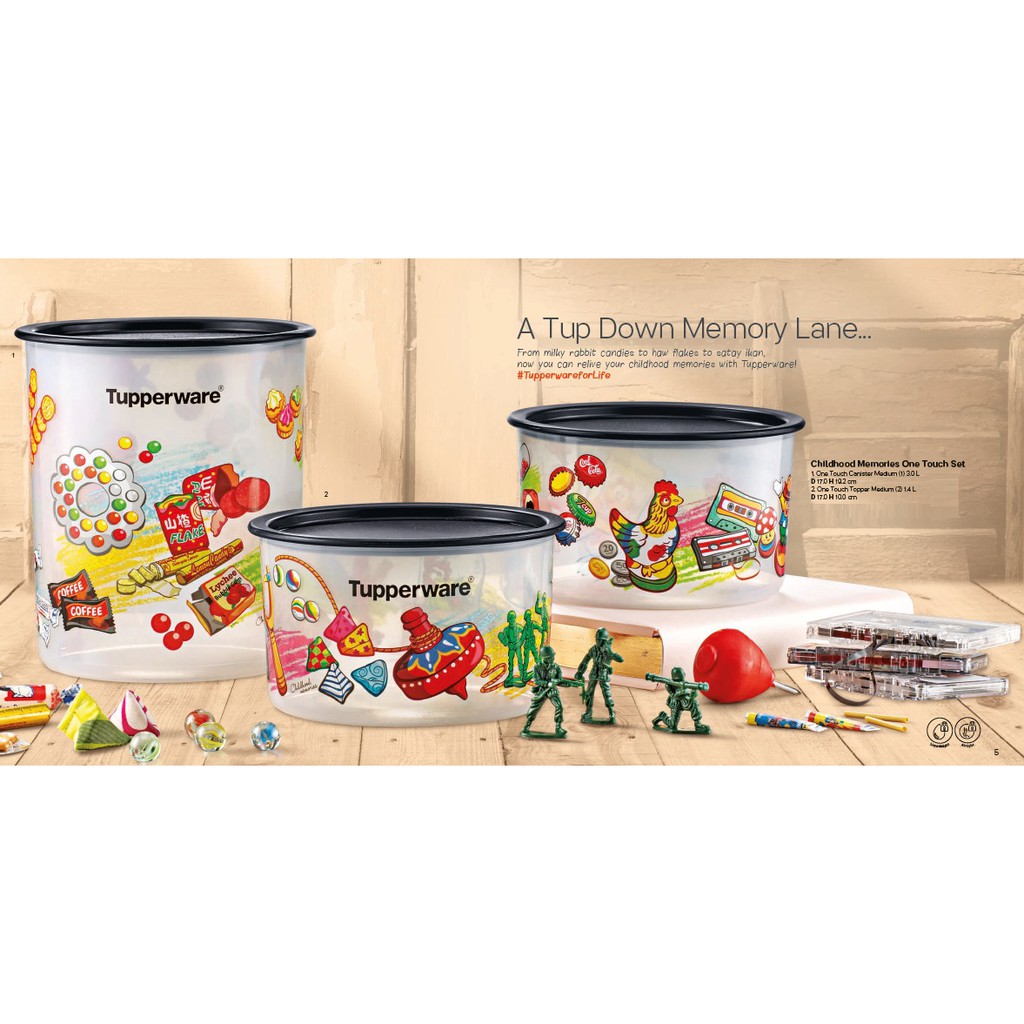 【ORI】Tupperware CHILDHOOD MEMORIES ONE TOUCH SET (3)