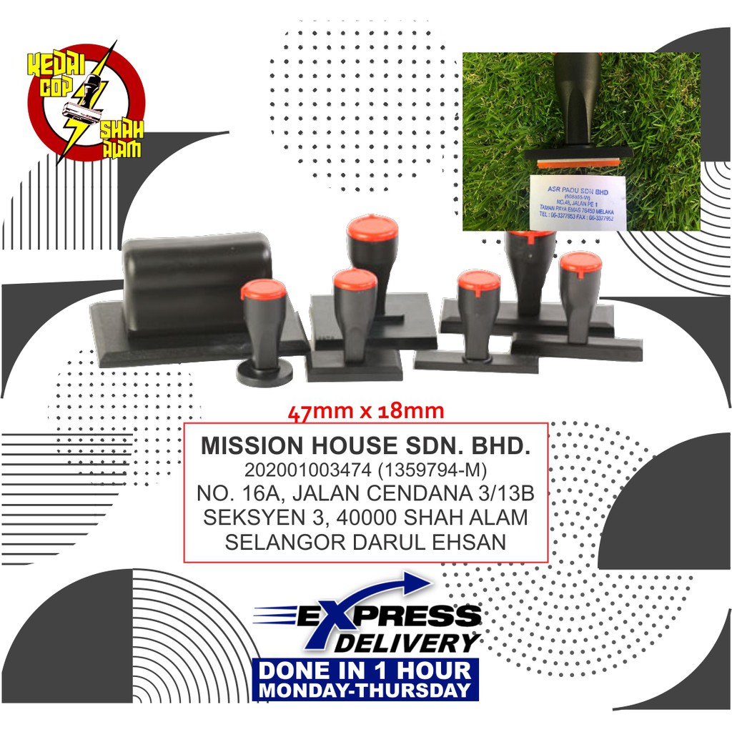 Spot hot style RubberStamp/Cop company/bank/SSM Normal  Shopee 