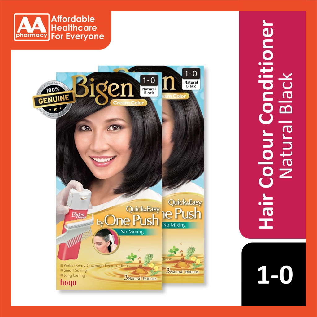 BIGEN CREAM COLOR 1-0 NATURAL BLACK (TWIN PACK) | Shopee Malaysia