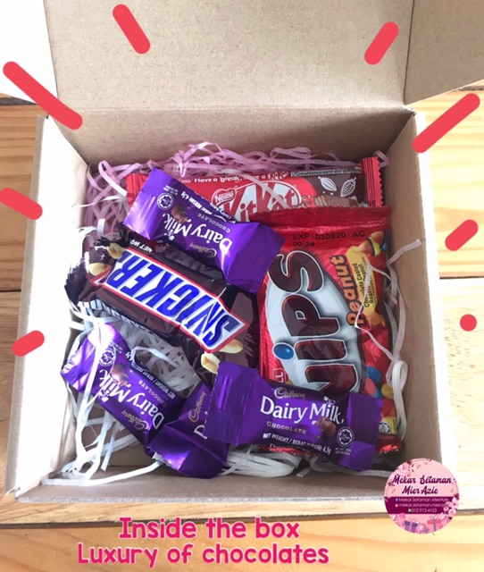 Gift Box Hadiah Dalam Kotak Package A1 To Beloved Person Surprise Gift Chocolates Box Shopee Malaysia