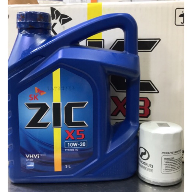 SK ZIC ENGINE OIL SYNTHETIC 10W-30 3LITER WITH ORIGINAL 