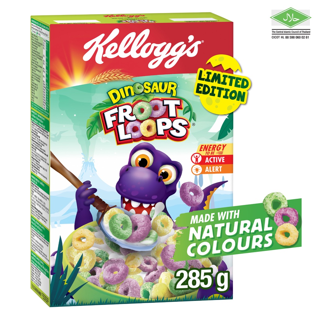 Kellogg's Dinosaur Froot Loops Cereal (285g) | Shopee Malaysia