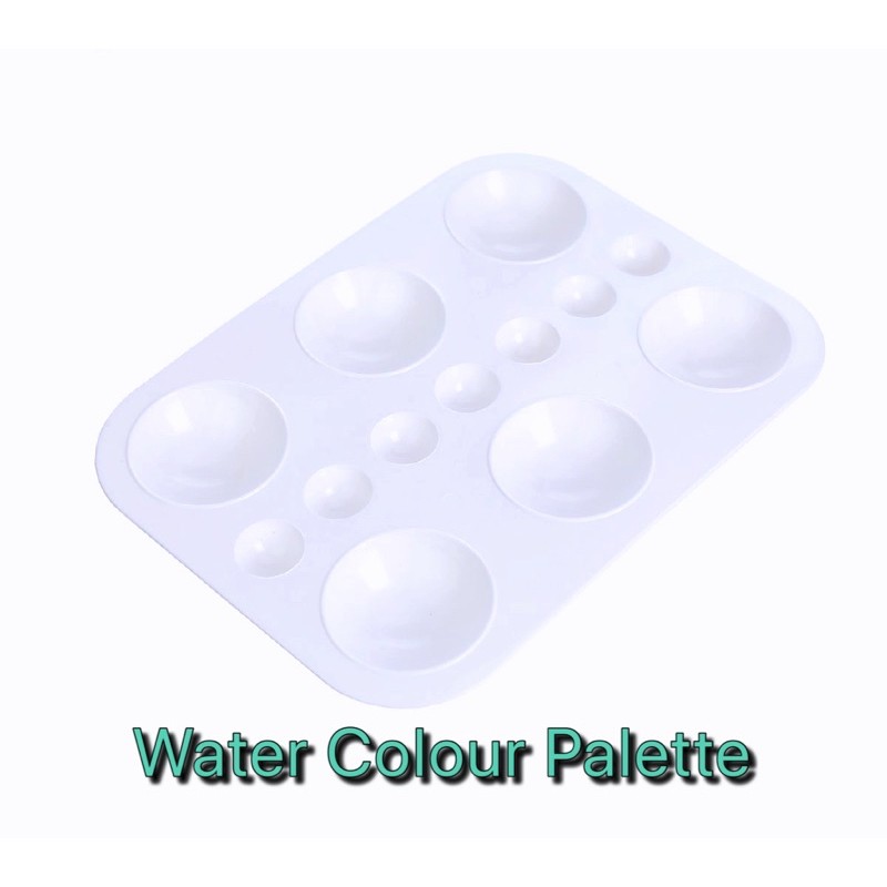 Water Colour Palette Bekas Warna Air 水彩盘 Watercolor Palette Colour Plate Shopee Malaysia