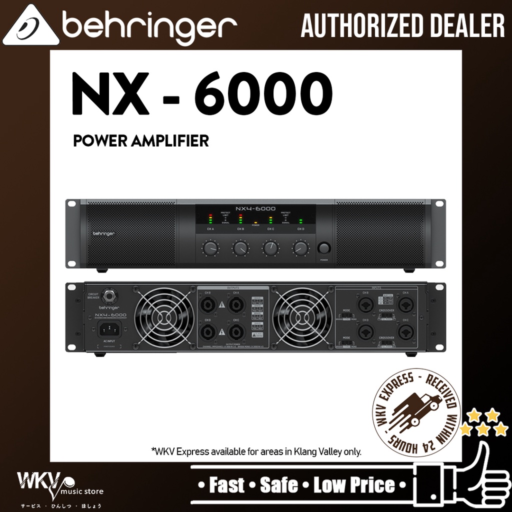 Behringer NX6000 Power Amplifier (NX6000 / NX 6000) Shopee Malaysia
