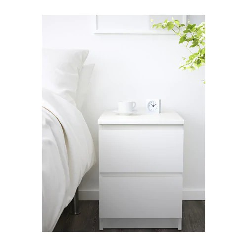 Ikea Malm Bedroom Bedside Table Side Table Chest Of 2 Drawers 40x55 Cm Shopee Malaysia