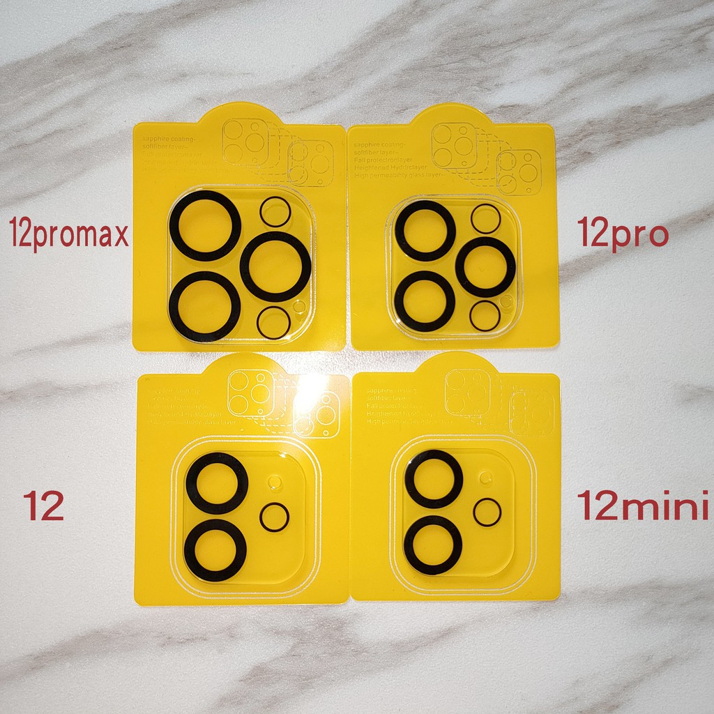 iPhone 12 / 12 Pro Max - 3D HD High Quality Back Camera Lens Glass Full Cover Protector -iPhone 12 Pro Max