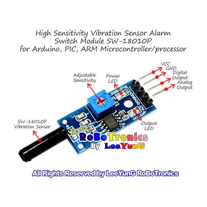 Details about   10PCS SW-100 Electronic Vibration Sensor Switch Tilt Sensor for ArduinO_USH SJ 