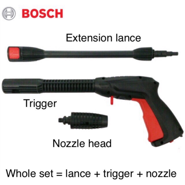 Bosch High Pressure Cleaner Gun And Nozzle Set For Aqt 33 11