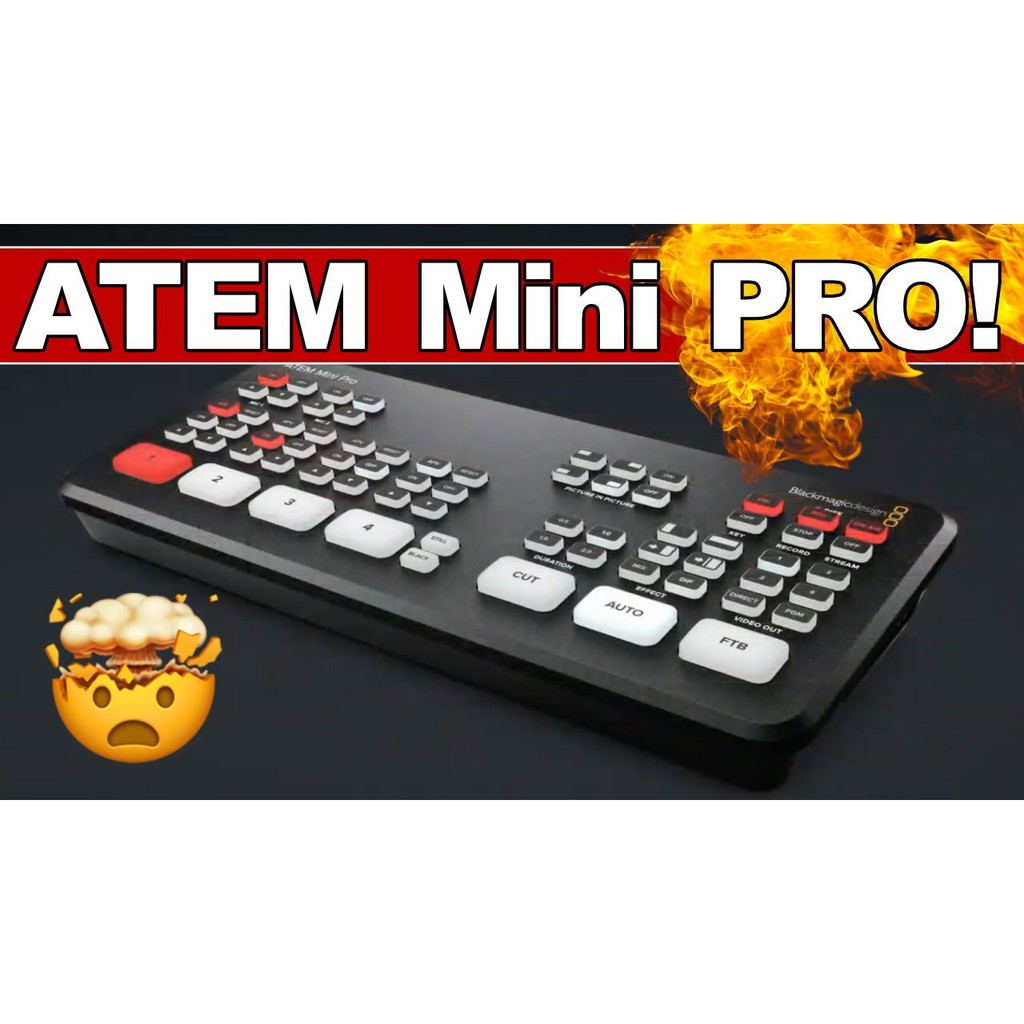 Blackmagic Design Atem mini Pro(ready stk)(1yr warrty by BMD MY) live streaming switcher device