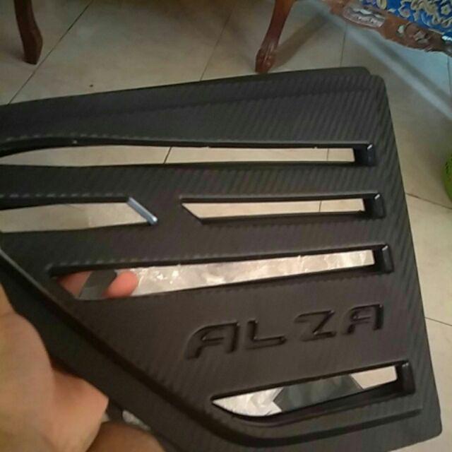 Car Perodua Alza 3D Carbon Triangle Mirror Rear Side Car 