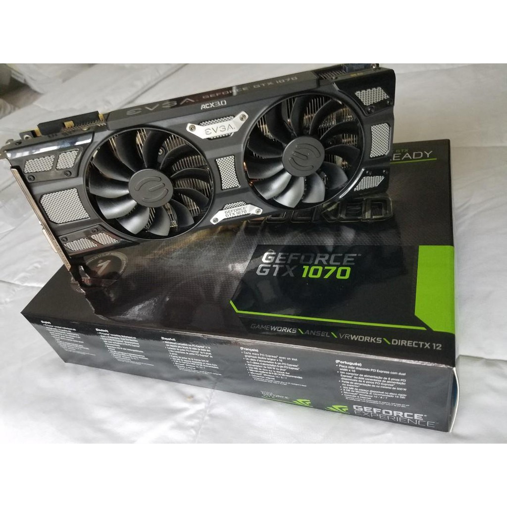 Evga Geforce Gtx 1070 Sc Gaming Acx 3 0 8gb Gddr5 Led Dx12 Osd Support Pxoc Graphics Card Shopee Malaysia