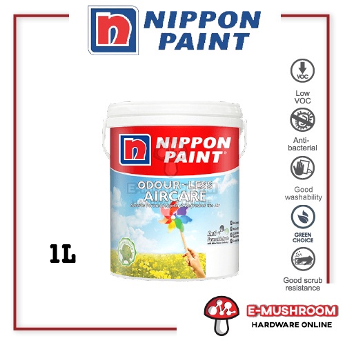 1L Nippon Paint Odourless Air Care | Shopee Malaysia