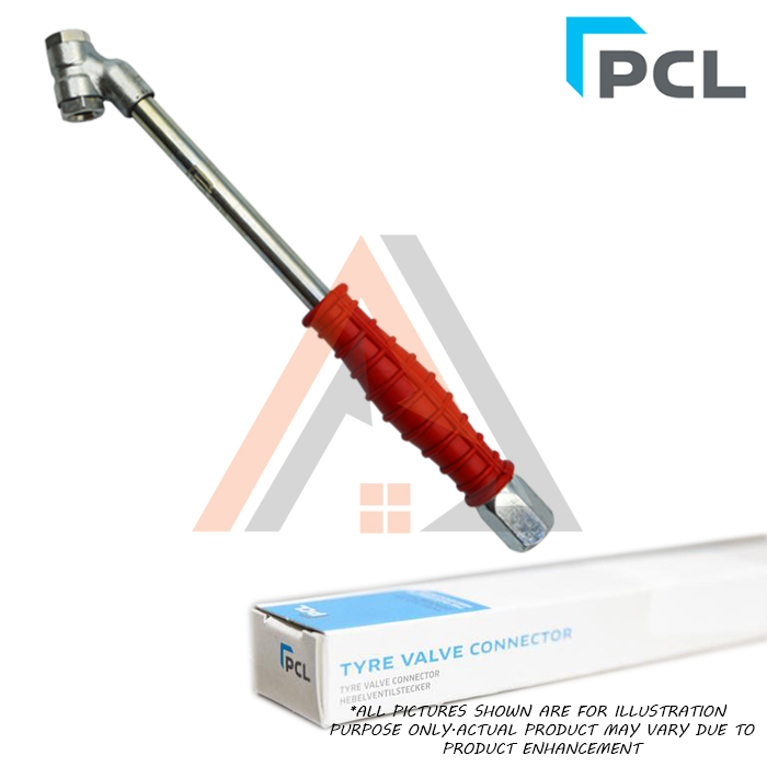 PCL C01B03 Air Chucks Tyre Valve Angle Dual Head Chuck Connector (MADE