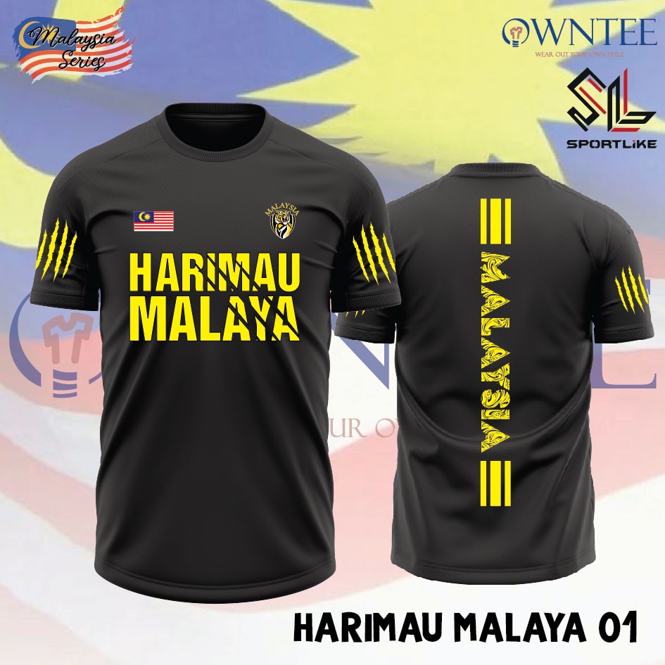 BAJU MERDEKA HARIMAU MALAYA Saya Anak Malaysia Negaraku Tshirt Microfiber Round Neck Short Sleeve Unisex READY STOCKS