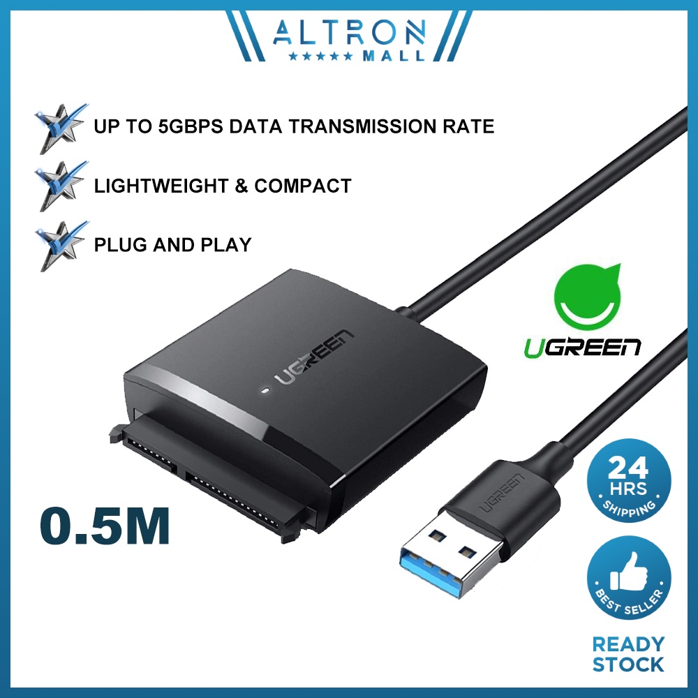 UGREEN SATA to USB 3.0 Adapter Hard Drive Cable External Disk Reader  Connector 12TB Crucial WD Seagate Toshiba