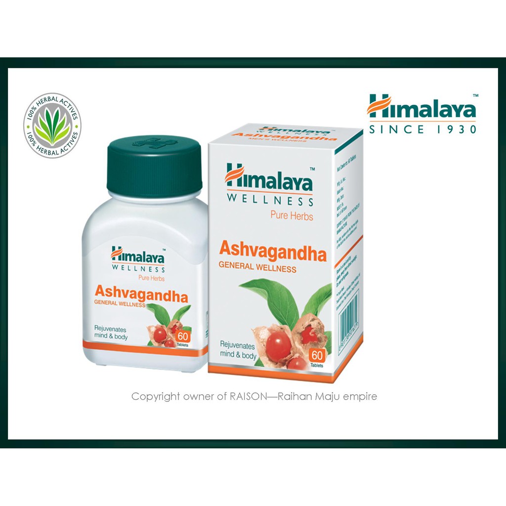 Himalaya Ashvagandha General Wellness 60 Tablets Shopee Malaysia