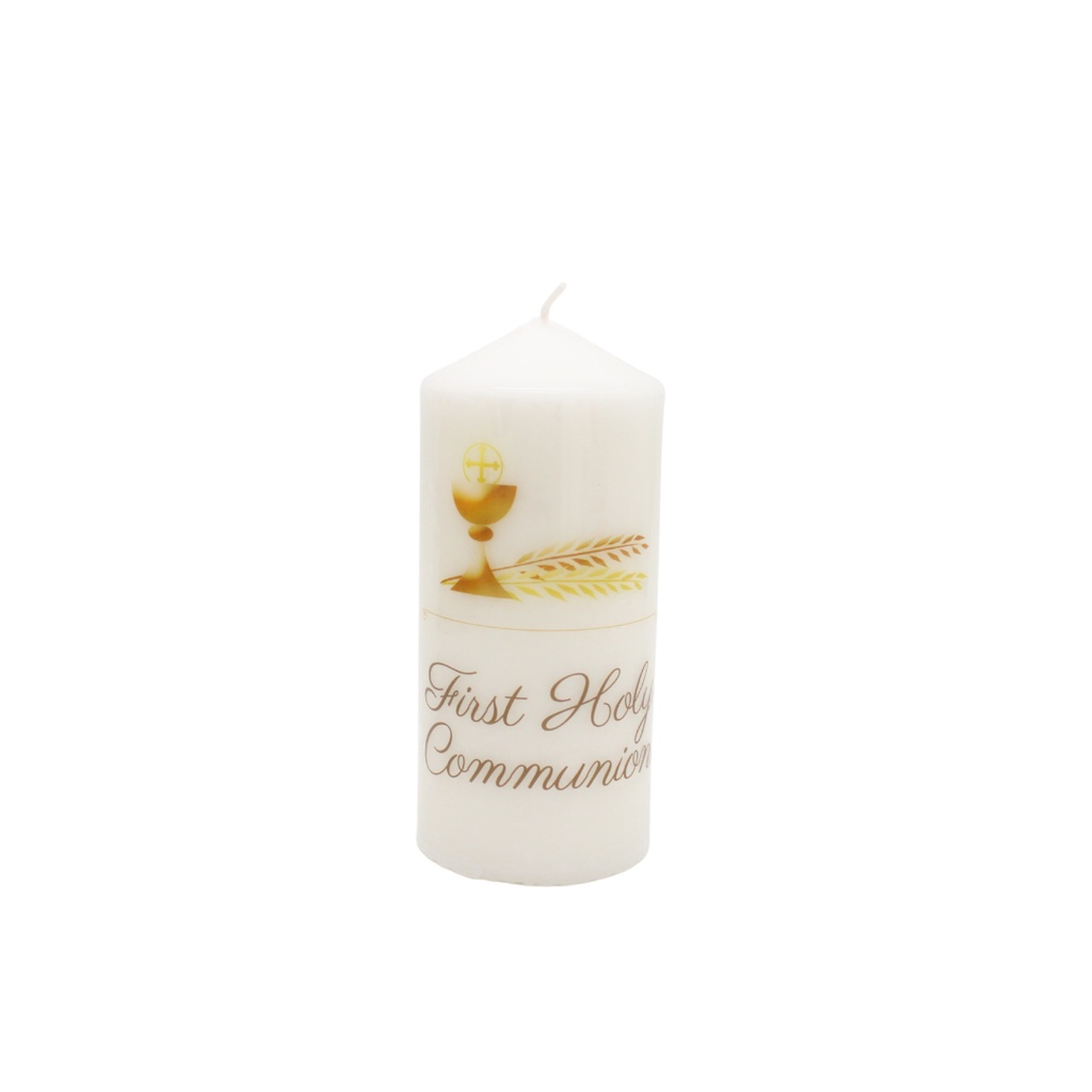 [Ready Stock Malaysia] Catholic Gift - First Holy Communion Candle - 6 inches (1 piece)