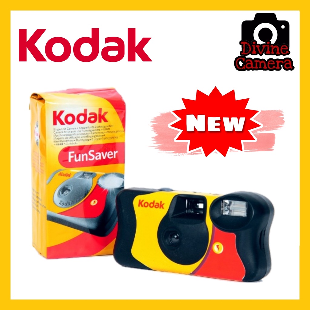 Kodak Power Flash Disposable Camera 27 FunSaver 35mm ISO800 Disposable ...