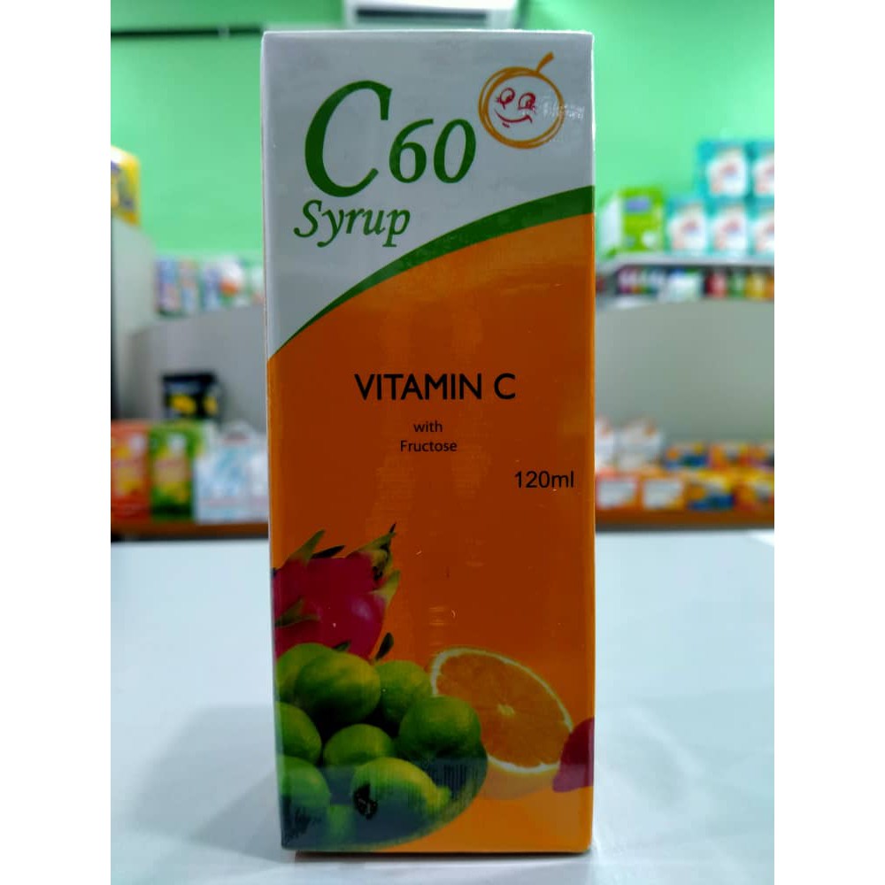 Sunward C60 Vitamin C Syrup with Fructose 120ml Shopee Malaysia