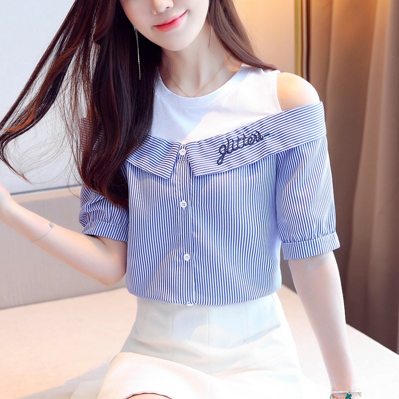 korean off shoulder blouse
