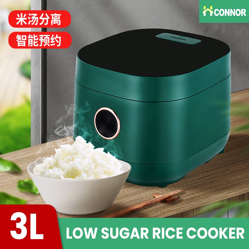 【in stock 】Sugar-free rice cooker 3L intelligent touch double bile rice cooker multi-function 24H appointment双胆无糖电饭煲