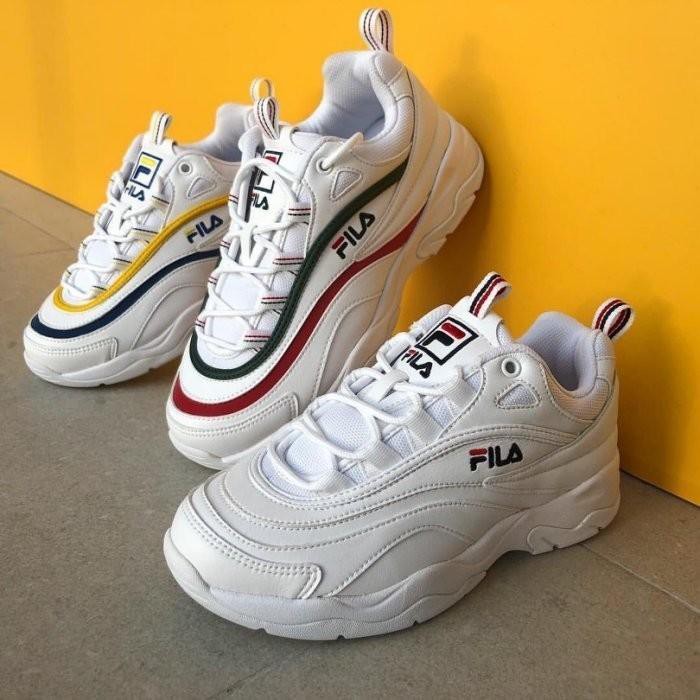 fila ray yellow blue