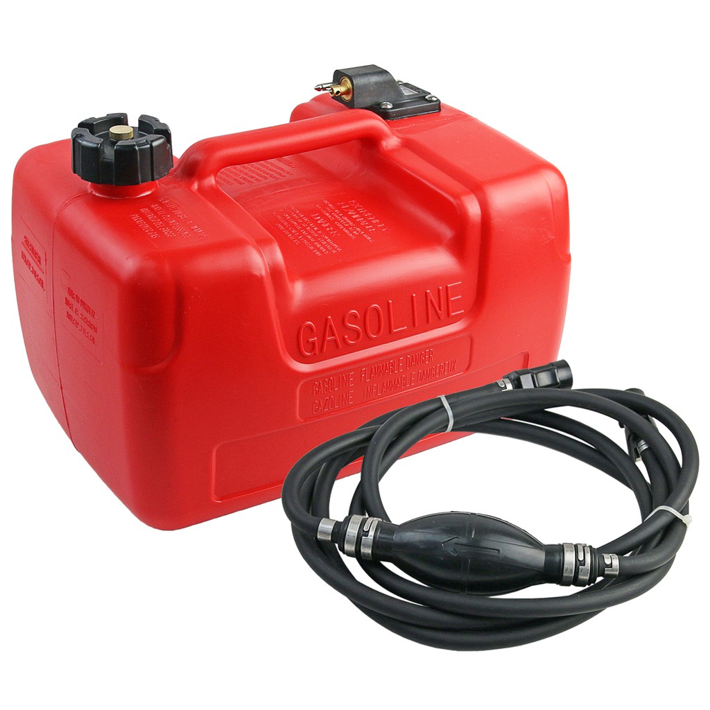 12L 24L Portable Boat Fuel Tank Yacht Engine Marine Oil Box With Connector yamaha + Oil Pipe 12L 24L Tangki minyak bot