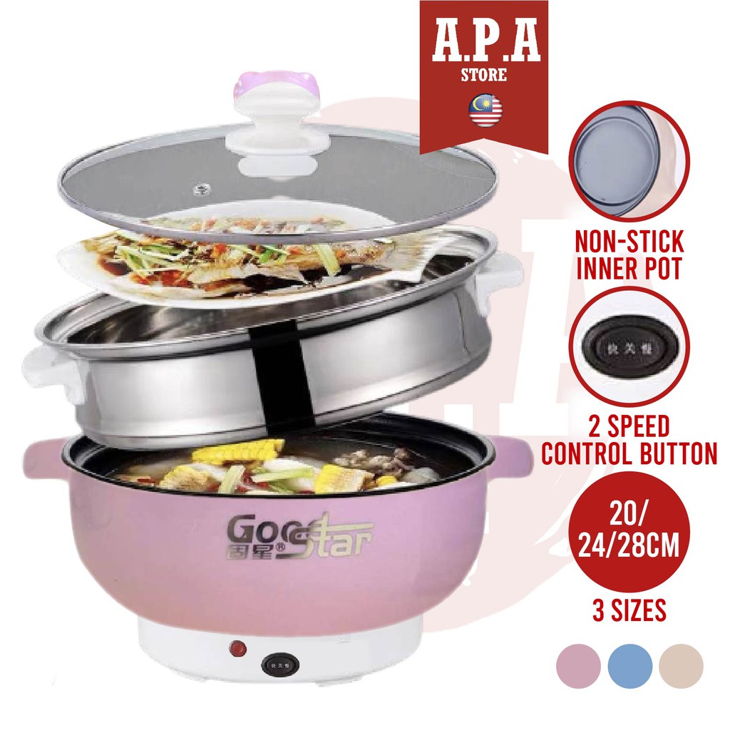 APA Quality Multi cooker Electric Cooker Heating Non Stick Pot Periuk