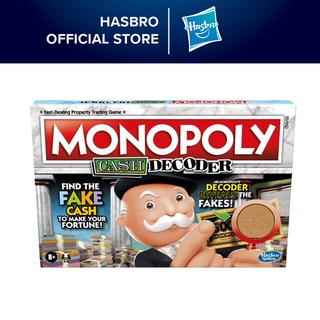 Monopoly Cash Decoder Board Game For Families and Kids Ages 8 and Up, Includes Mr. Monopoly's Decoder