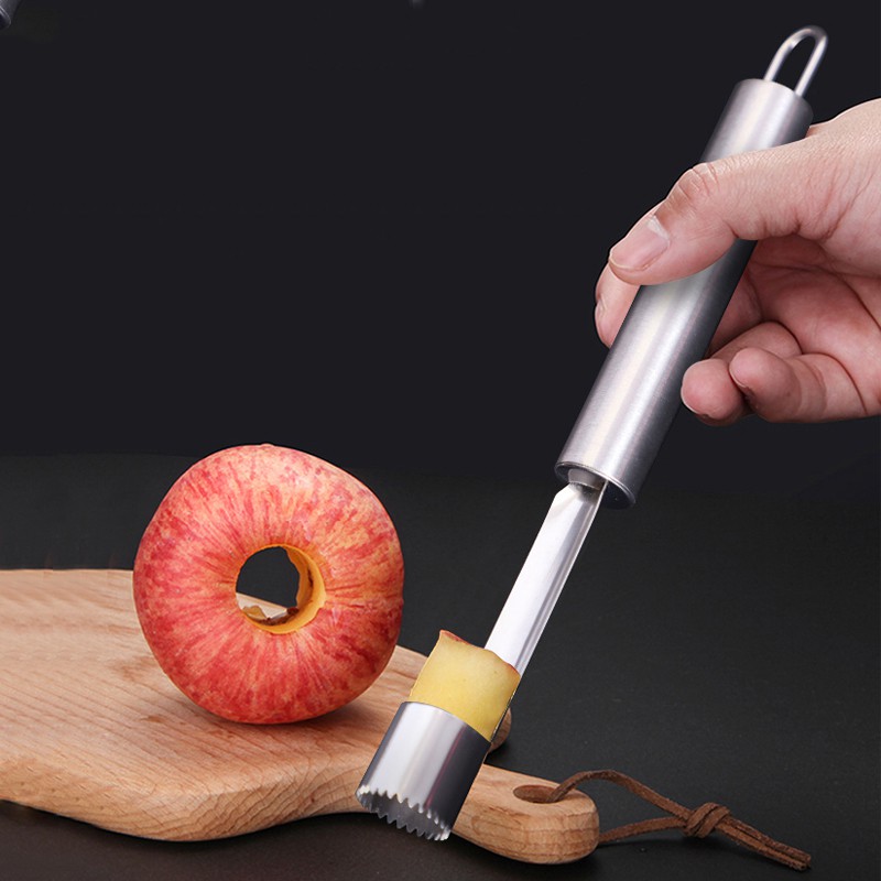 Creative Kitchen Tools Apple Corer Stainless Steel Fruit Core Remover Easy Twist Fruit Pitter Pear Apple Seed Corer Shopee Malaysia