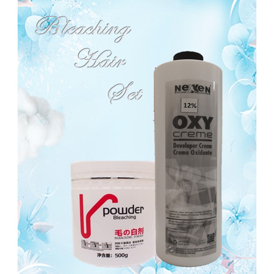 Hair Bleaching Powder 500g Free Nexxen Developer Cream 1000ml