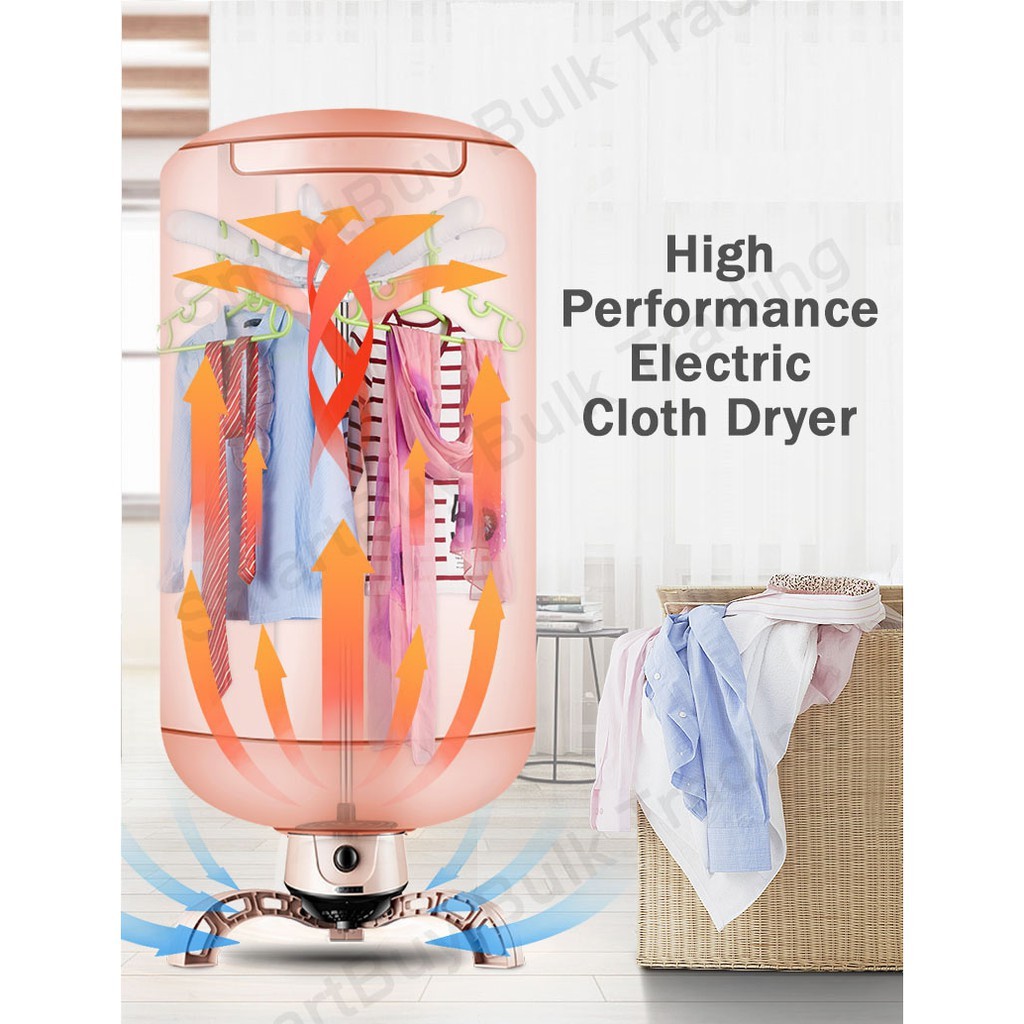 Rapid Household Portable Ventless Clothes Dryer Heater 900W Shopee